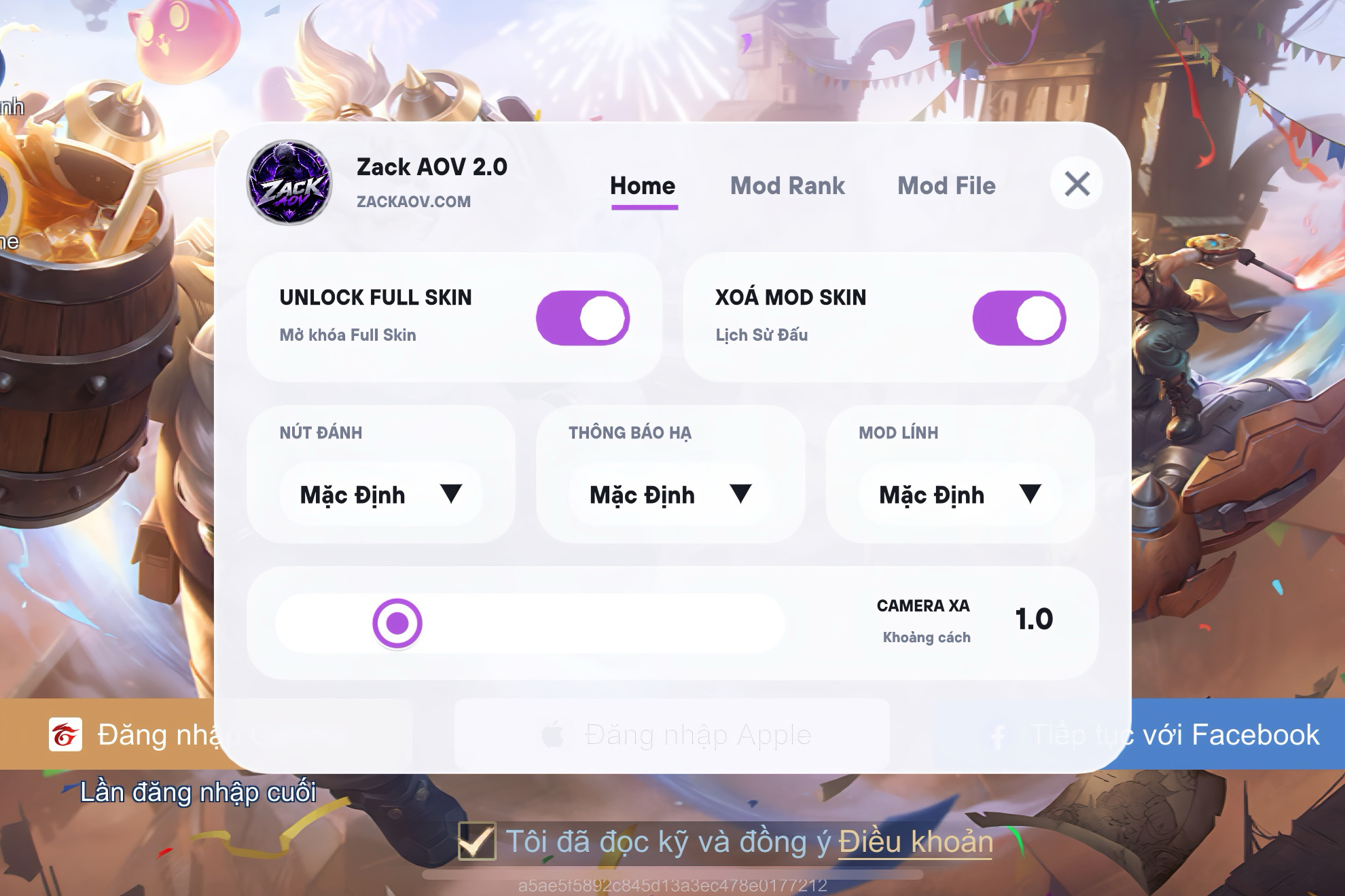 MENU MOD SKIN V2